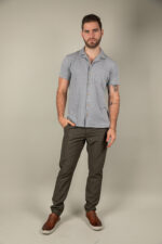 52 Camisa MC Indie Gris Textura