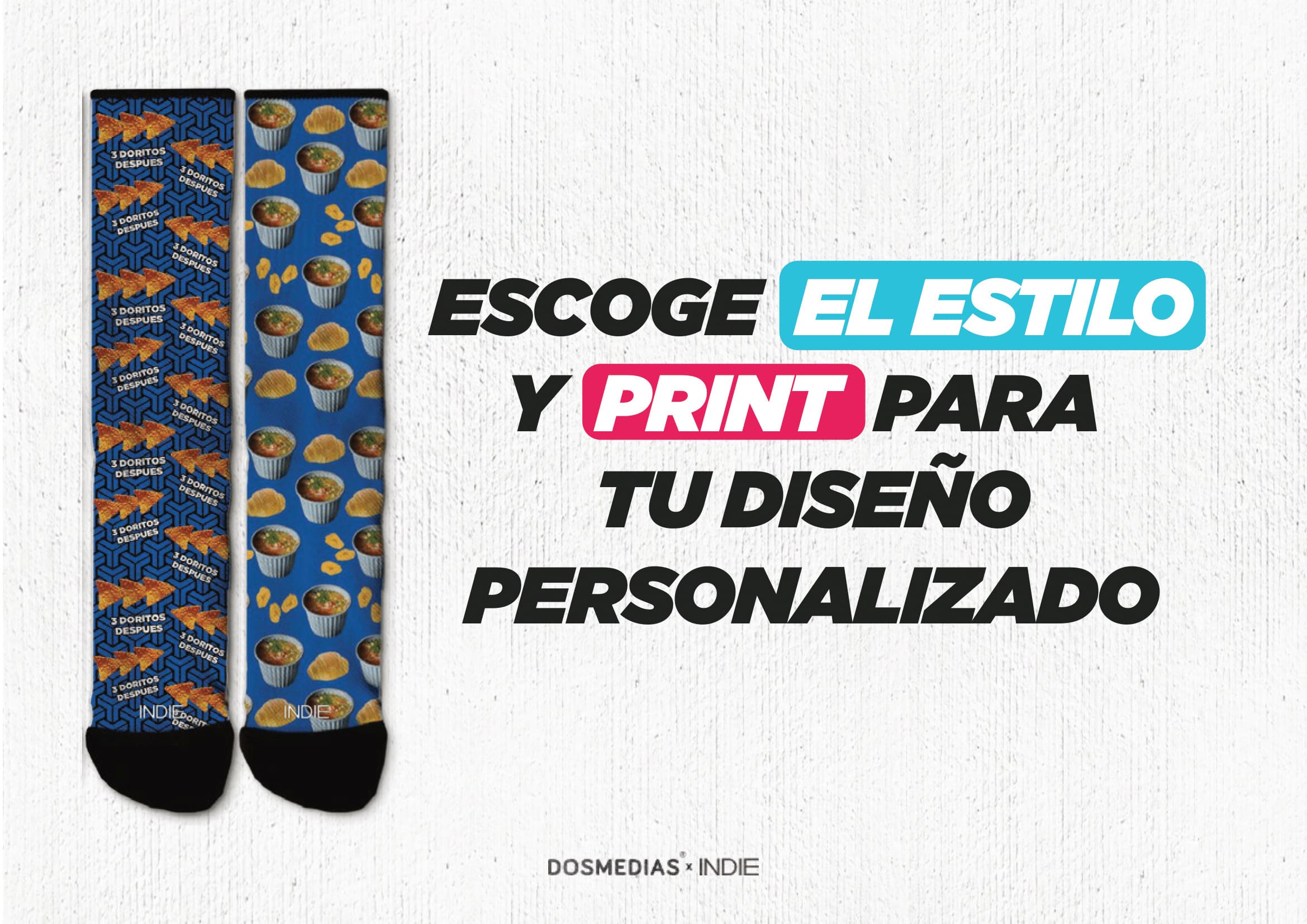 medias estampadas personalizadas