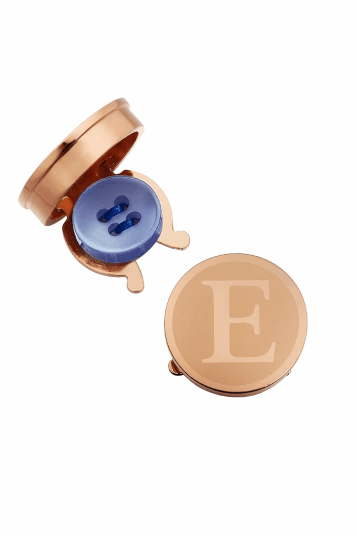 ACC_MANLETRADORA_E Mancuerna de Camisa Letra Dorada E