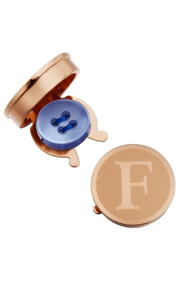 ACC_MANLETRADORA_F Mancuerna de Camisa Letra Dorada F