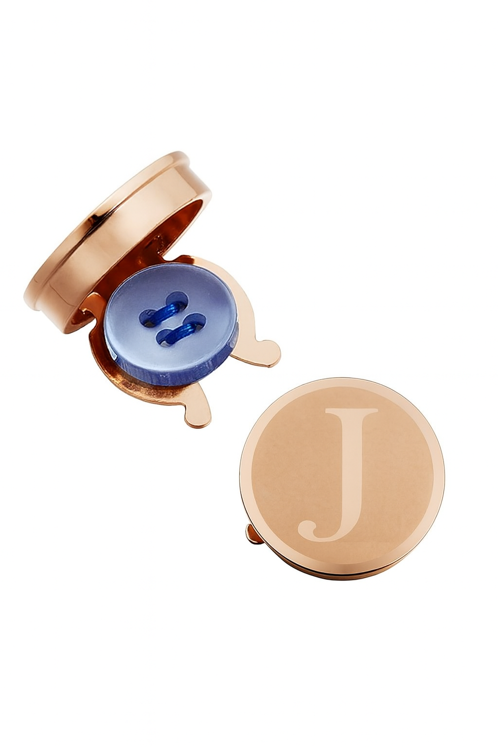 ACC_MANLETRADORA_J Mancuerna de Camisa Letra Dorada J