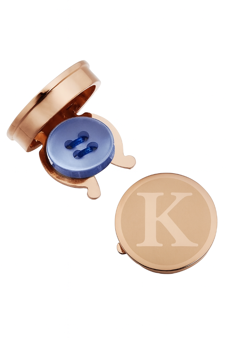 ACC_MANLETRADORA_K Mancuerna de Camisa Letra Dorada K