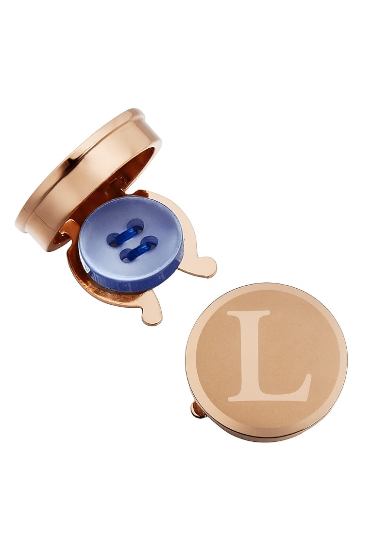 ACC_MANLETRADORA_L Mancuerna de Camisa Letra Dorada L