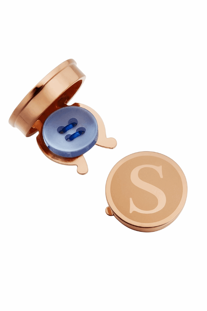 ACC_MANLETRADORA_S Mancuerna de Camisa Letra Dorada S