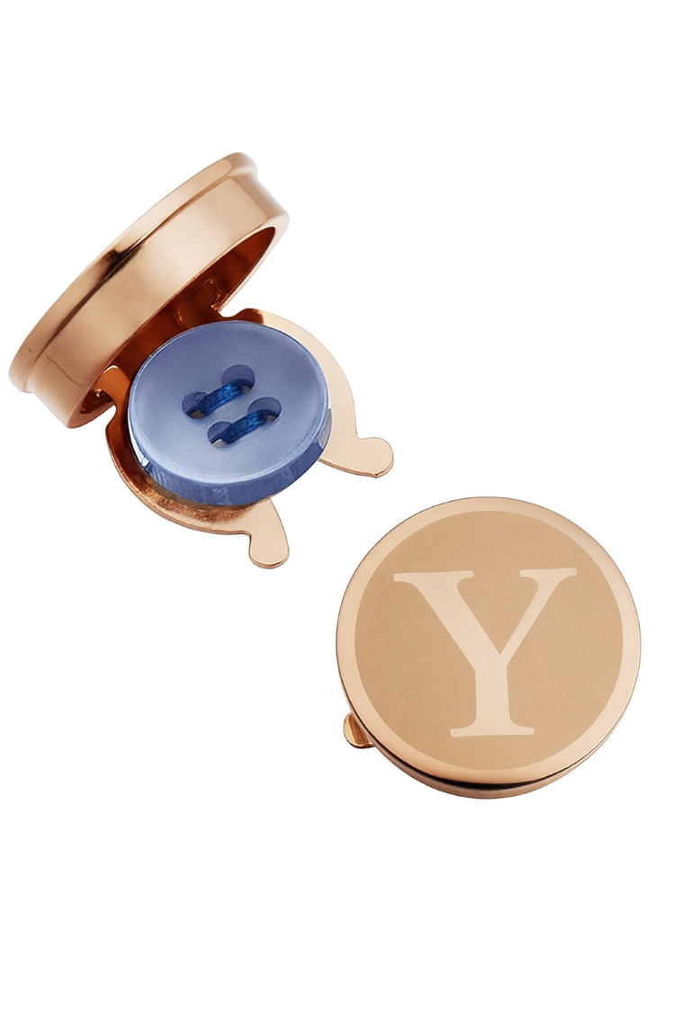 ACC_MANLETRADORA_Y Mancuerna de Camisa Letra Dorada Y