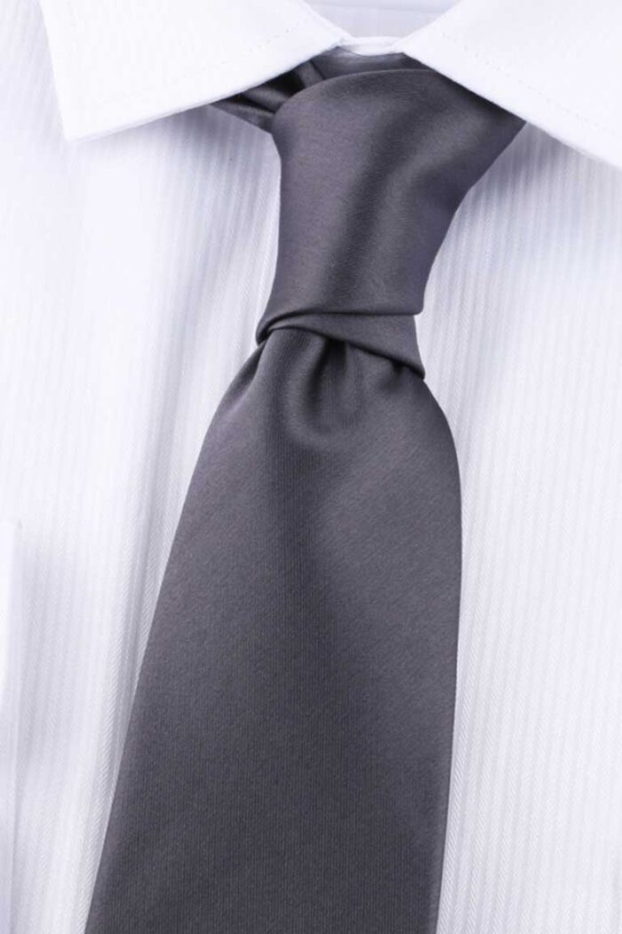 AAC_C04L-009Corbata Satinada Gris Oxford