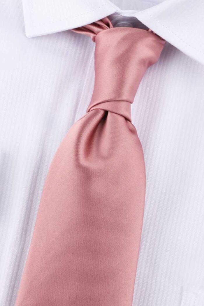 ACC_C04L-007 Corbata Satinada Rosa Pastel