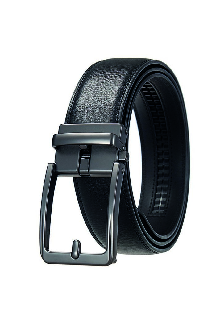 ACC_C250901 Cinturon Indie Cuero Hebilla Clasica Automatic Negro