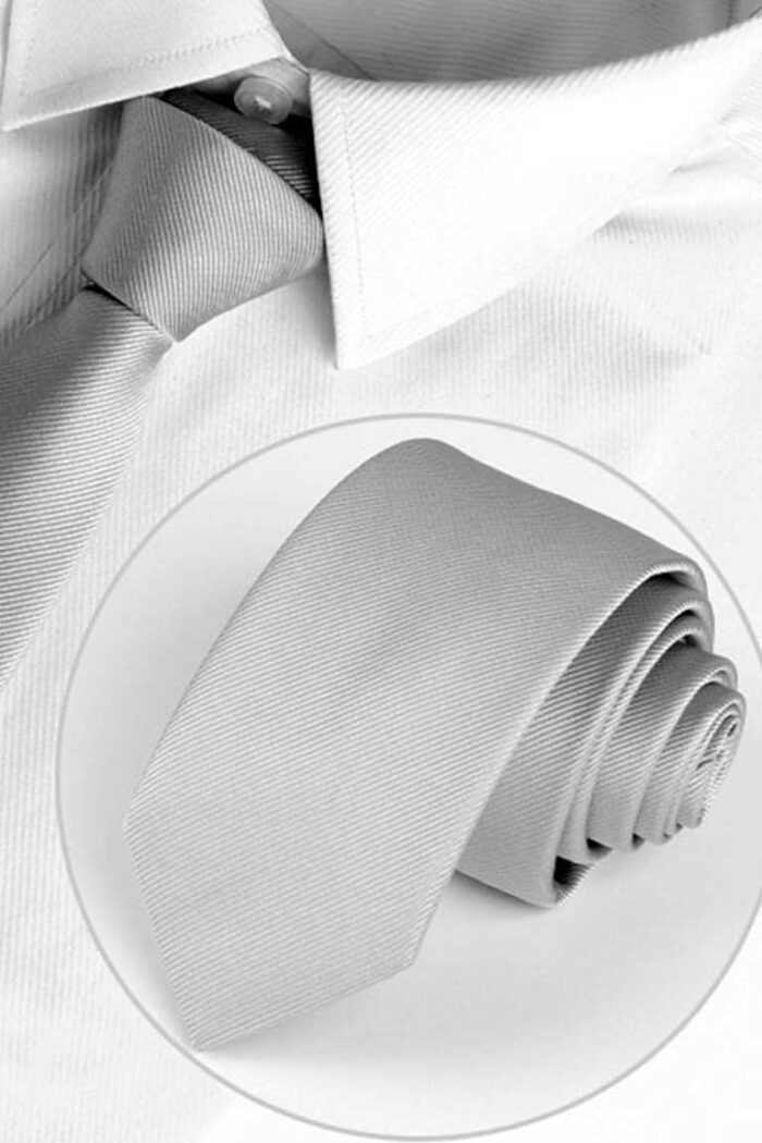 ACC_LS27 Corbata Indie Lisa Gris Claro