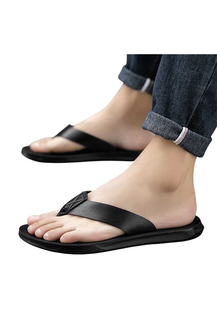 ACC_A1004ABZapatilla Indie Cuero Negro Cruzado